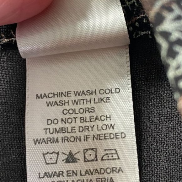 Emma James Womens Black Paisley Print Button-Down Collared Blouse Size 12 Office - Picture 5 of 9